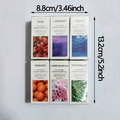Each - Premium Essential Oil Set for Diffusers, Humidifiers, Candles &amp; Hair Care - Includes Rose, Ocean, Cherry Blossom, Lavender, Jasmine, Sandalwood, Sweet Orange, White Tea, Lemon, Mint, Mini