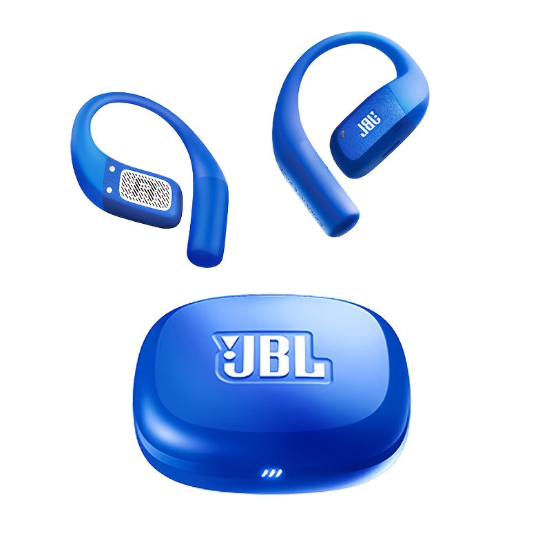 For JBL ZONE True Wireless Open-Ear Sports Headphones, Neckband Wireless Earbuds for Swimming, Cycling, Running, Long Battery Life, High-Quality Sound, Clear Call and Music Output, USB-C Charging, Rechargeable Battery, Black