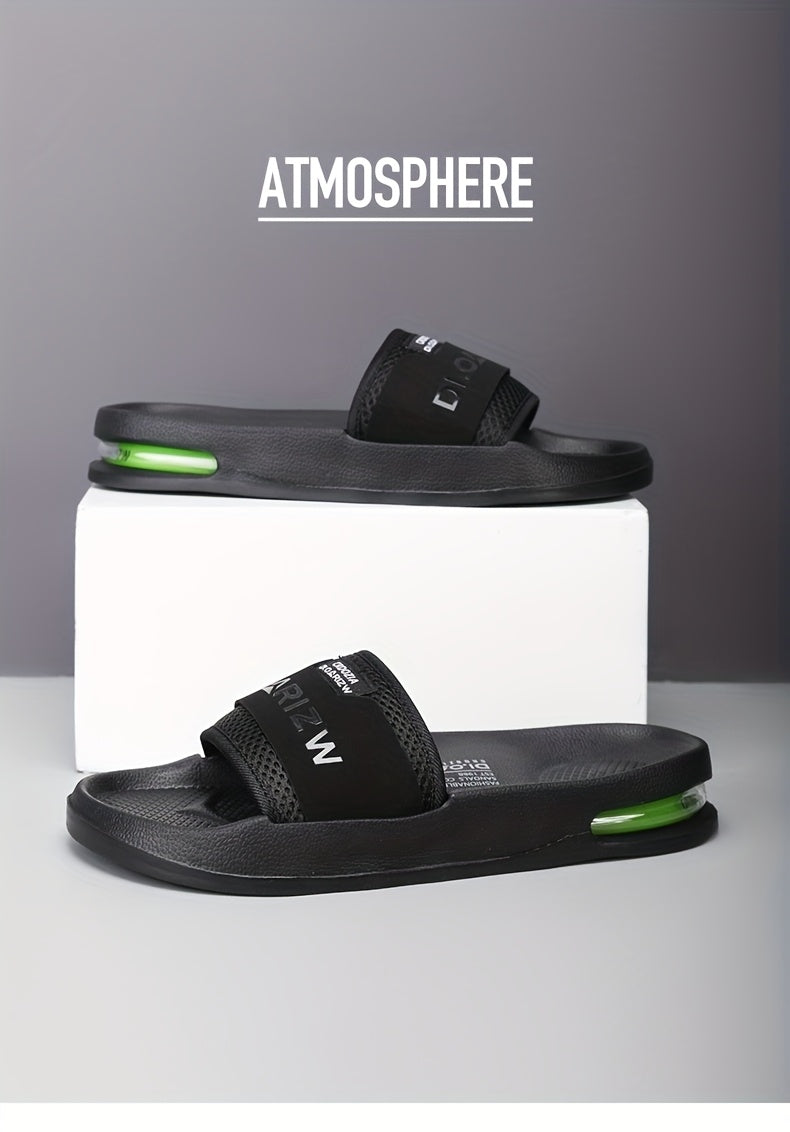 Men'S Casual Slip-On Sandals with "2W" Embroidery - Non-Slip, EVA Material, Black and Brown, Comfortable for Indoor and Outdoor Use, Casual Footwear | Stylish Sandals | EVA Sandals