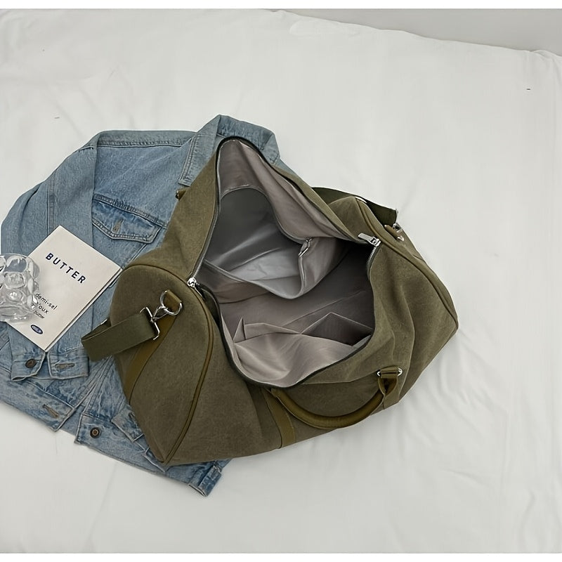 2025 New Large Capacity Duffel Bag for Men &amp; Women - Durable Military Green/Black Gym Travel Carry-On with Adjustable Shoulder Straps, Spacious Luggage for Sports, Weekend Trips &amp; Daily Commute, Duffle Bag for Travel, Sports