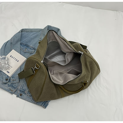 2025 New Large Capacity Duffel Bag for Men &amp; Women - Durable Military Green/Black Gym Travel Carry-On with Adjustable Shoulder Straps, Spacious Luggage for Sports, Weekend Trips &amp; Daily Commute, Duffle Bag for Travel, Sports