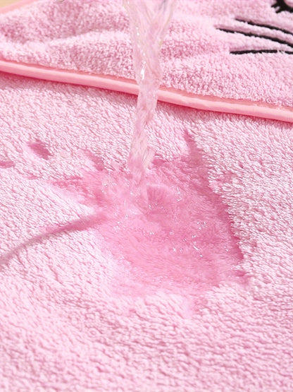 Baby Comfy Hooded Quick Drying Bath Towel For Bathroom Beach, Cute Cartoon Cloak For 0-3 Years Old, Ultra-Soft, Super Absorbent, Gentle-on-Skin Towel