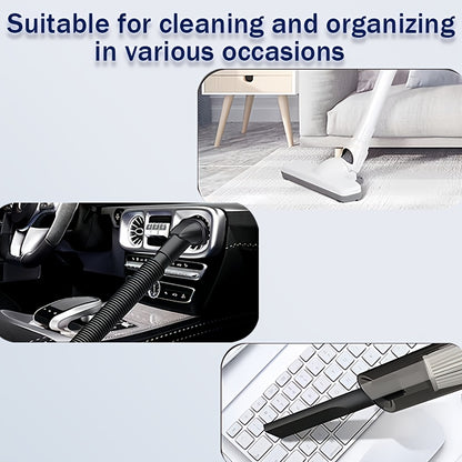 Cordless Handheld Vacuum Cleaner with Dual 2000mAh Batteries, USB Charging & Strong Suction - Lightweight ABS Design, Multi-Functional Attachments for Indoor/Outdoor Use, Cordless Vacuum Cleaner, Quick Cleanup, Ergonomic Grip