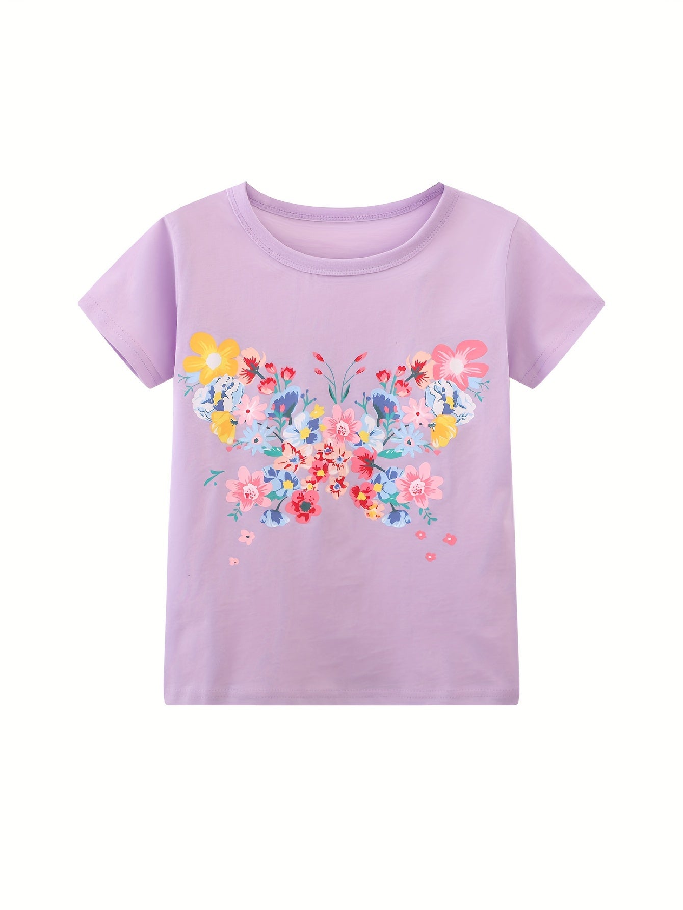 3pcs 100% Cotton Cartoon Graphic Short Sleeve T-shirt Set Summer Clothes Gift Party