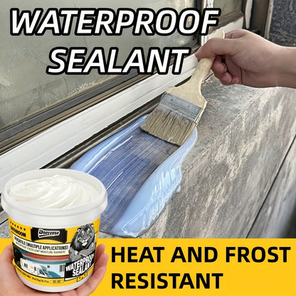 Selante impermeabilizante de alta resistência DOEYVOSE, 1 kg/35 oz - Revestimento impermeabilizante de secagem rápida e sem resíduos, adesivo forte para convés de navios, pavimentos, caves, telhados e vedação à prova de fugas (tubo de 1 kg)