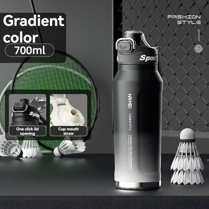 NRMEI Stainless Steel Water Bottle - 12-Hour Heat Retention, 24-Hour Cold Retention, Leak-Proof & BPA-Free with Portable Handle and Dual Drinking Cups, Perfect for Outdoor Cycling, Camping, Hiking, Valentine's Day, Mother's D