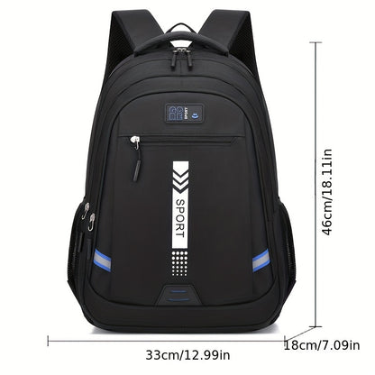 Backpack Men's Leisure Large Capacity Travel Backpack Business Computer Mountaineering Bag Middle School, High School, College Student Schoolbag