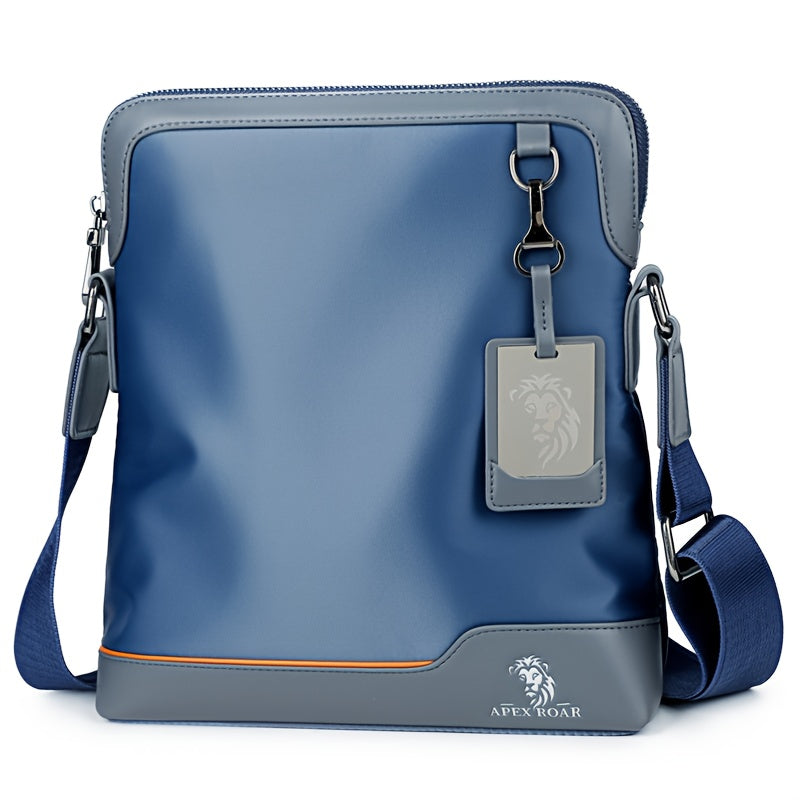 Men'S Crossbody Bag with Tablet Compartment - Messenger Bag, Passport Holder & Adjustable Strap - Sleek Royal Blue - Durable Everyday Carry for Travel, Gym, Commute - Perfect Gift for Men (Halloween, Christmas) - Compatible w