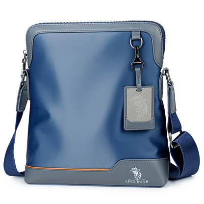 Men'S Crossbody Bag with Tablet Compartment - Messenger Bag, Passport Holder & Adjustable Strap - Sleek Royal Blue - Durable Everyday Carry for Travel, Gym, Commute - Perfect Gift for Men (Halloween, Christmas) - Compatible w