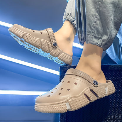 Tamancos unissexo, sapatos para jardim, chinelos leves antiderrapantes, sandálias casuais vazadas para praia, calçado adulto