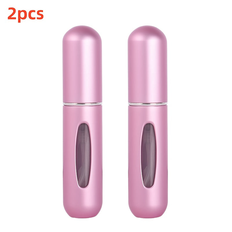 For Mini Portable Refillable Perfume Atomizer - Aluminum Mist Spray Bottle for Travel, Multi-Color Options, Fragrance-Free (Bubble-Free), Refillable Perfume Bottle|Compact Design|Aluminum Atomizer, Perfume Bottl