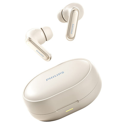 2025 for Philips Wireless Noise Canceling Headphones with 400mAh Battery, Double-Click Left Ear to Switch Mode, Lightweight &amp; Portable, USB-C Charging, Condenser Microphone, Semi-Open Back Design, Ideal Gift for Gamers &amp; Mus