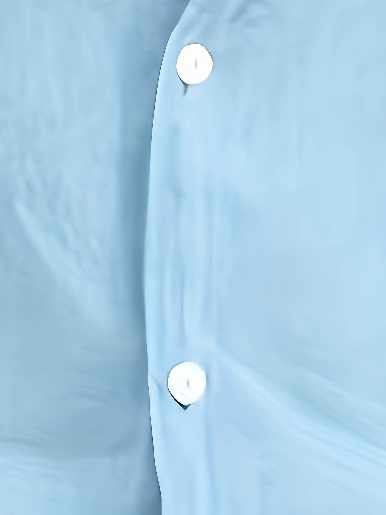 Camisa de homem em algodão de manga comprida e cor sólida com botões, modelo com lapela, ideal para a primavera e outono.