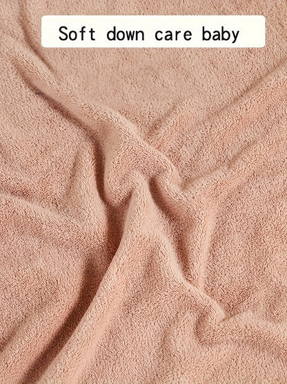 Baby Comfy Hooded Quick Drying Bath Towel For Bathroom Beach, Cute Cartoon Cloak For 0-3 Years Old, Ultra-Soft, Super Absorbent, Gentle-on-Skin Towel