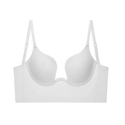 Hollow Out Scoop Bra, Comfy Push Up Stretch T-Shirt Bra, Women's Lingerie & Underwear
