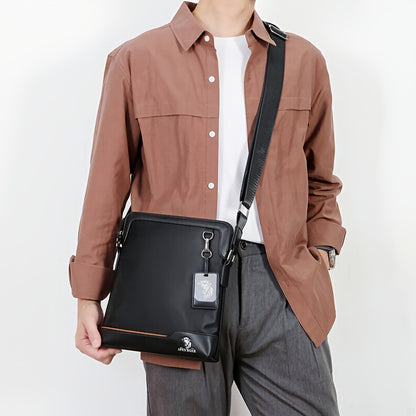 Men'S Crossbody Bag with Tablet Compartment - Messenger Bag, Passport Holder & Adjustable Strap - Sleek Royal Blue - Durable Everyday Carry for Travel, Gym, Commute - Perfect Gift for Men (Halloween, Christmas) - Compatible w