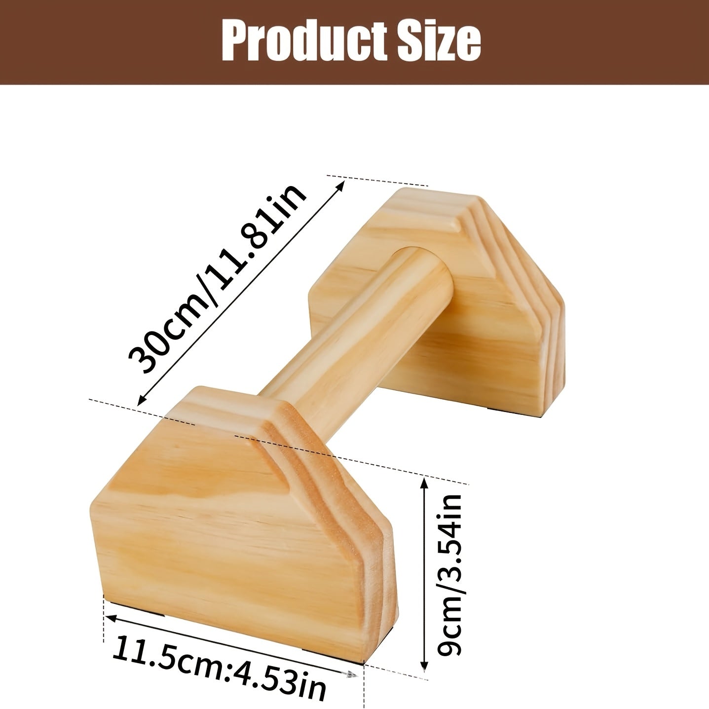 Push-ups, solid wood stands, single parallel bars, wooden push-ups, handstands, exercises, fitness,suitable for home, outdoor fitness, push-up trainers