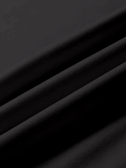 2pcs Women'S High-Waisted Wide-Leg Pants with Heart Letter Print - Casual Loose-Fit Joggers, Solid Color, All-Season Comfort, Pockets, Versatile for Casual Attire