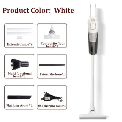 Cordless Handheld Vacuum Cleaner with Dual 2000mAh Batteries, USB Charging & Strong Suction - Lightweight ABS Design, Multi-Functional Attachments for Indoor/Outdoor Use, Cordless Vacuum Cleaner, Quick Cleanup, Ergonomic Grip