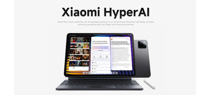 Xiaomi Pad 7 Tablet, 11.2 Inches, 8GB+128GB, 3.2K 144 Hz Display, Snapdragon 7+ Gen 3, 8850 mAh Battery, HyperAI, Grey