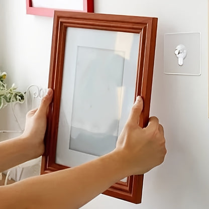 28pcs Strong Adhesive Damage-Free Wall Stickers - Invisible Nails for Wedding Photos, Photo Frames, Utility Hooks - No Trace Nail Hooks for Secure Hanging, Utility Hooks