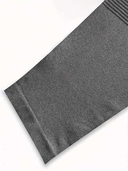 3 Packs Plus Size Simple Skinny Leggings, Casual High Waist Stretchy Leggings For Spring &amp; Summer, Women's Plus Size Clothing