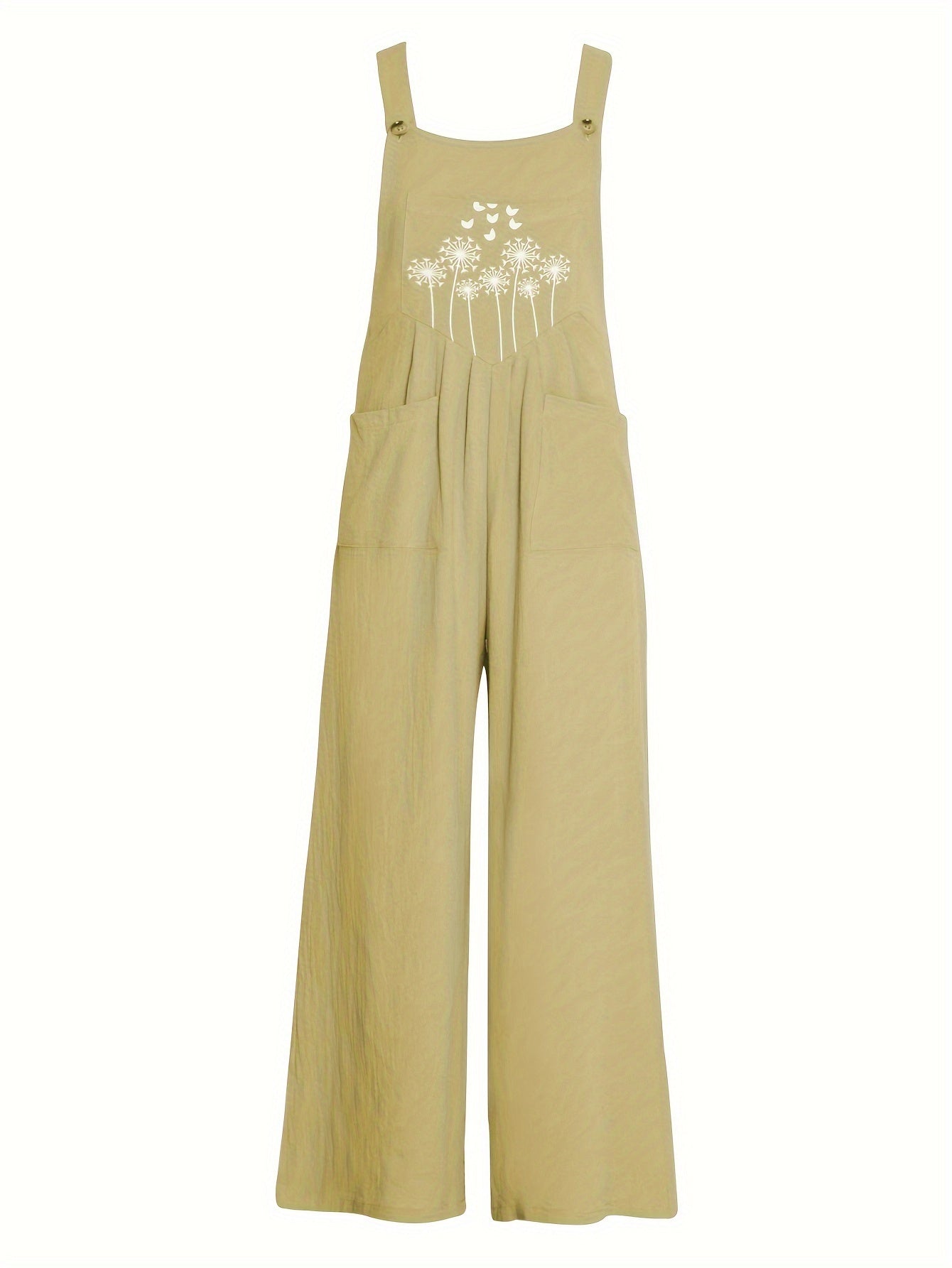 Calças elegantes para mulher com estampado paisley e alças finas - Tecido leve (35%) com bolsos laterais e sem elasticidade, ideal para ocasiões casuais e formais na primavera/verão.