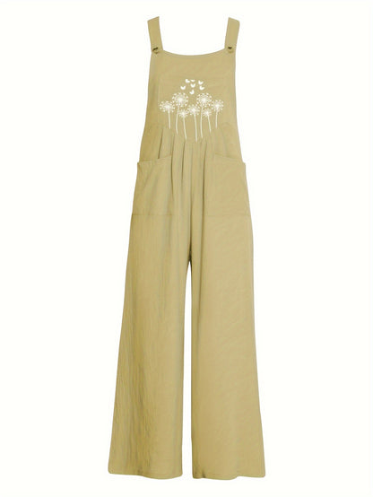 Calças elegantes para mulher com estampado paisley e alças finas - Tecido leve (35%) com bolsos laterais e sem elasticidade, ideal para ocasiões casuais e formais na primavera/verão.