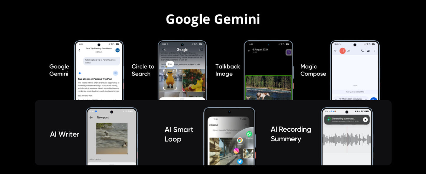 Global Version realme GT 7T 5G AI Smartphone 12+512GB Mediatek Dimensity 8400 Max 6.8" AMOLED Display 7000 mAh Battery 120W Charging