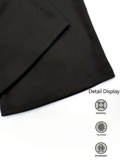 2pcs Women'S High-Waisted Wide-Leg Pants with Heart Letter Print - Casual Loose-Fit Joggers, Solid Color, All-Season Comfort, Pockets, Versatile for Casual Attire