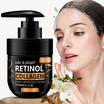 Instant 4pcs Retinol Skincare Set Firming, Moisturizing &amp; Firming, Includes Caffeine Eye Cream, Face Cream, Moisturizing Cream, Facial and Neck Care Stick, farewell to dry, dullness, and sagging, instant touch Lift, deeply hy