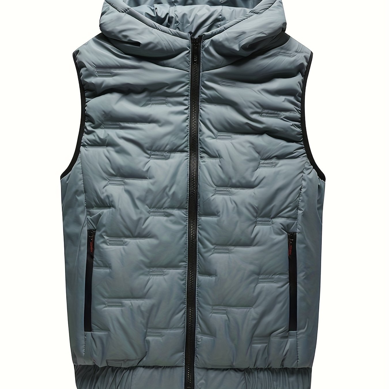 Men's Trendy Autumn Winter Hooded Thermal Vest Casual Sleeveless Jacket Coat Vest