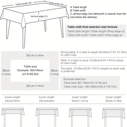 1pc, Bohemian Geometric Wave Pattern Tablecloth - European Style Cotton and Linen Rectangular Tablecloth for Farmhouse, Restaurant, Picnic, Camping, Birthday Party Decoration and Home Decor