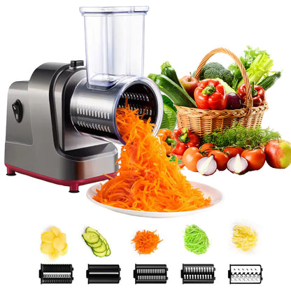 Electric Vegetable Cutter, Multifunctional Kitchen Vegetable Shredder, Potato Slicer, Saved Fruits and Vegetables in Time for Home, Restaurants, and More