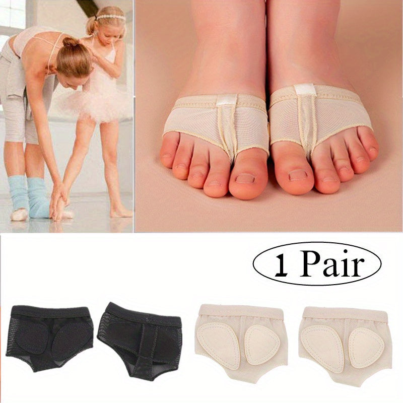 2Pcs Professional Dance Toe Pad Practice Shoes Foot Thong Half Sole Gym Socks Ballet Shoes Pad Woman Foot Care Tools