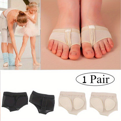 2Pcs Professional Dance Toe Pad Practice Shoes Foot Thong Half Sole Gym Socks Ballet Shoes Pad Woman Foot Care Tools