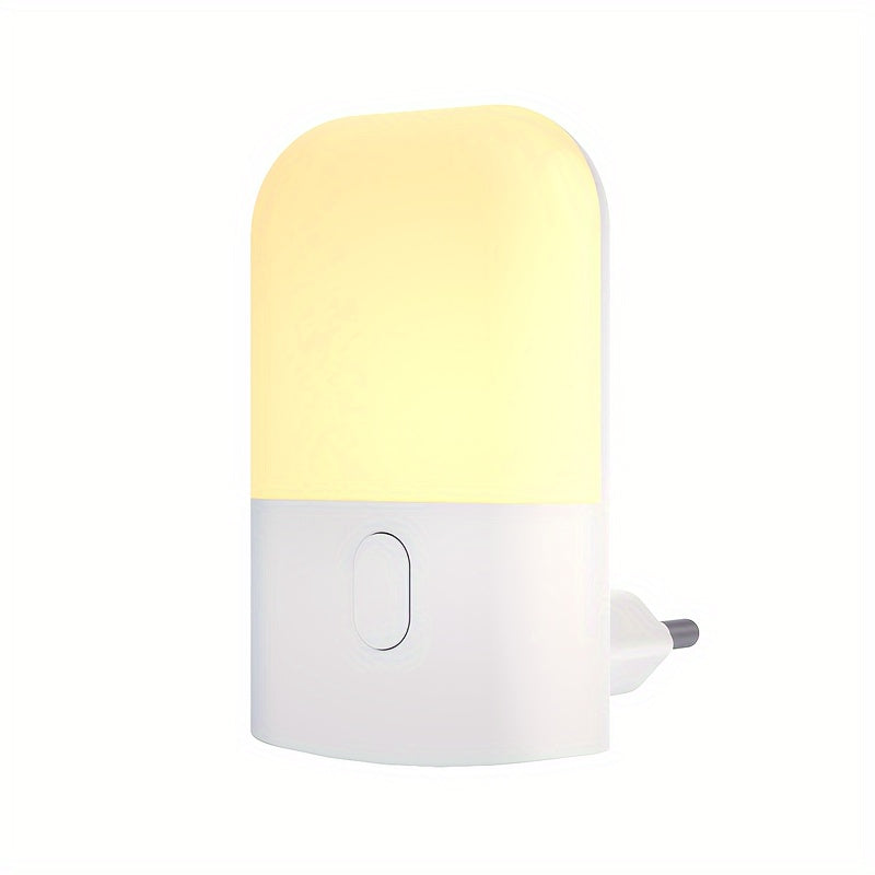 1pc/2pcs Plug-in LED Night Light, Mini Warm White LED Night Light. Bedroom, Bathroom, Kitchen, Corridor, Stairs Brightness Adjustable