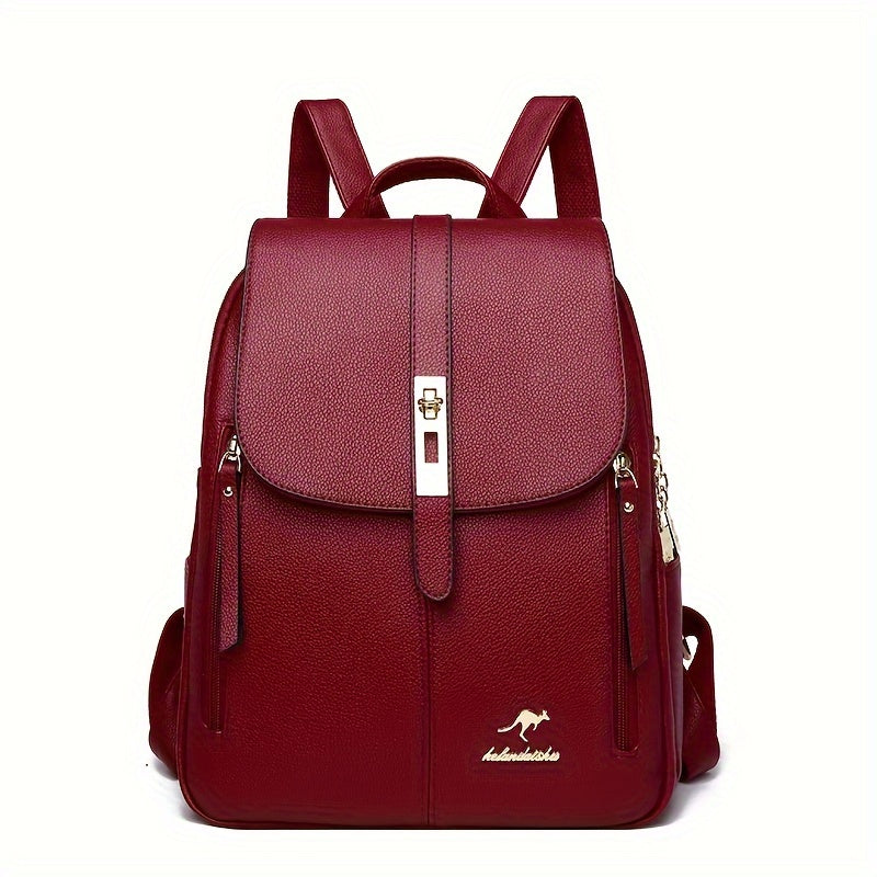 HKAAO Large Capacity Backpack (Unisex) - Stylish Black Travel & Commuter Bag with Multiple Compartments, Adjustable Shoulder Strap, Safe Travel Bag | Minimalist Backpack | Textured Finish, Travel Backpack