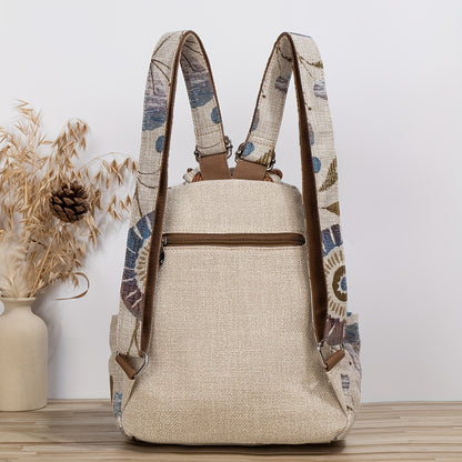 Ethnic Style Large Capacity Women's Casual Backpack