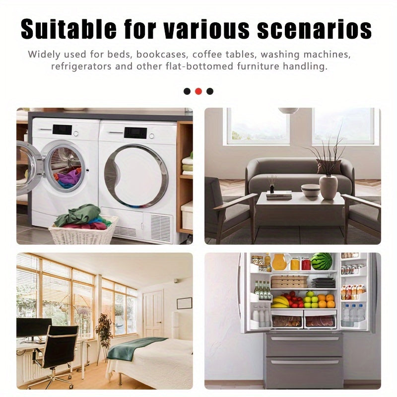 Eight-Piece Mobile Furniture Tool Set - 158.76 KG Load Capacity - Heavy-Duty Steel Mobile Furniture Tools, Easy Replacement and Mobile Solutions - No Electricity Required, Durable and Reliable 360-Degree Moving Tool for Home Use