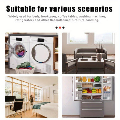 Eight-Piece Mobile Furniture Tool Set - 158.76 KG Load Capacity - Heavy-Duty Steel Mobile Furniture Tools, Easy Replacement and Mobile Solutions - No Electricity Required, Durable and Reliable 360-Degree Moving Tool for Home Use