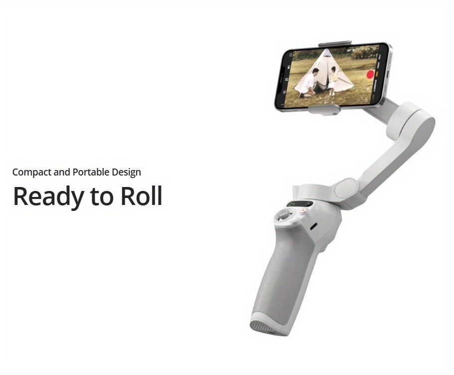 DJI Osmo Mobile SE OM Estabilizador de Gimbal Portátil, dobrável e inteligente para selfies com telemóvel, com função de seguimento de câmara e estabilização de imagem, compatível com vários dispositivos.