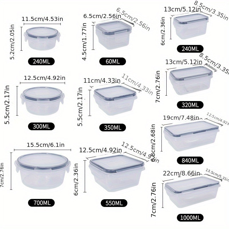 48pcs Airtight Food Storage Container Set with Labels And Marker, Includes 24 Lids + 24 Containers, Reusable & Leak-Proof Plastic Storage Containers for Meat, Eggs, Fruit And Vegetable, Perfect for Pantry, Travel, Outdoor Pic