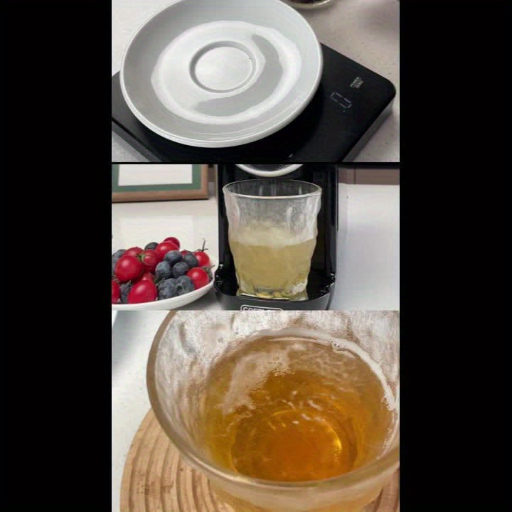 CAFELFFE 4-in-1 Capsule Coffee maker, Automatic Coffee Machine with hot & cold extraction, visual LCD panel, 7-level water adjustment. Compatible with DG/Nes Original/ground coffee/ese Pod, 19Bar. Suitable for home/office, pe