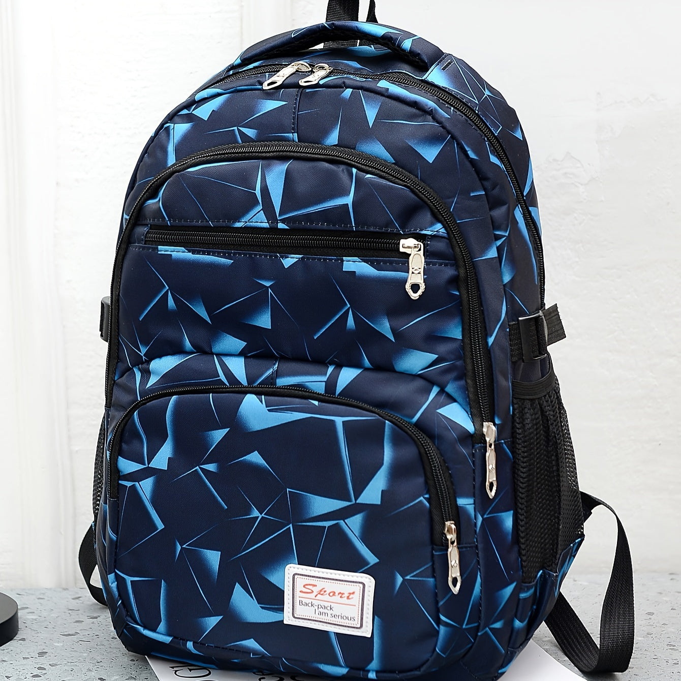 Colorblock Backpack, Casual Design Schoolbag For Travel And School Use, Large Capacity Bag