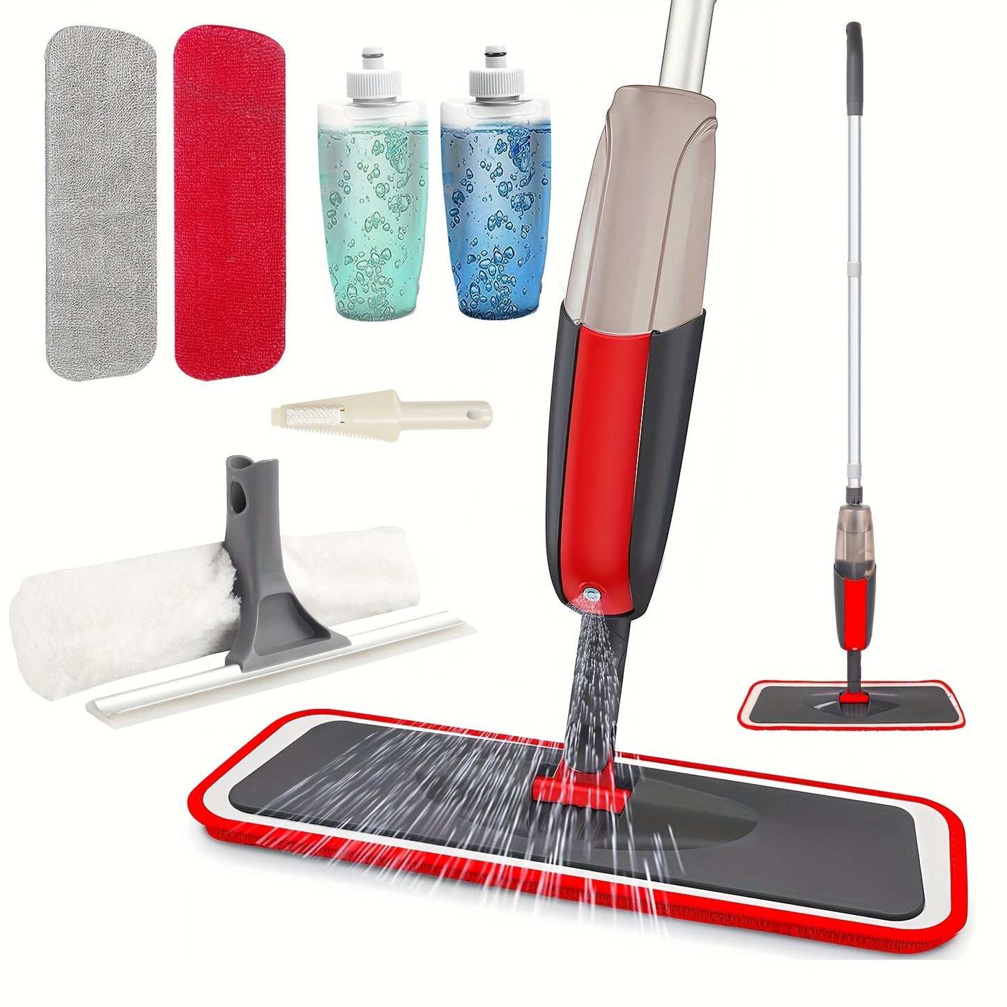 1set, Multi-purpose Spray Mop For Cleaning Floors With Extra Reusable Washable Pads And Refillable Sprayer - Wet/dry Spray Mop Set For Home And Kitchen, Hardwood, Laminate And Vinyl Planks, Cleaning Supplies, Cleaning Tool, B