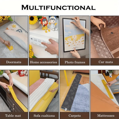 Heavy-Duty Double-Sided Tape with Super Strong Adhesion, Contains Fiberglass Mesh for Walls and Glass. Transparent Mounting Installation, Wall Mounting, Heavyduty Fastening, Invisible Mounting, Seamless Installation, Durable