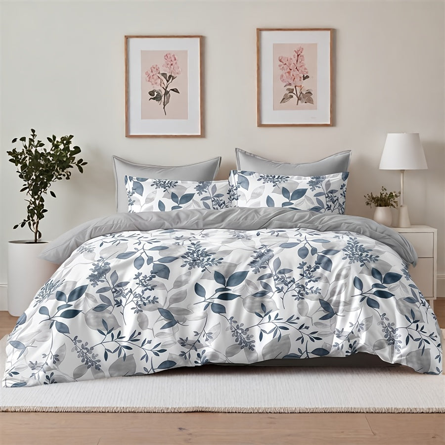 3pcs Printed Duvet Cover Set, Minimalist Bedding Collection – Soft & Comfortable for Bedroom or Guest Room (1 * Duvet + 2 * Pillowcases), Excludes Inserts, Bed Cover Set, Christmas Bedding, King Size Duvet Cover Set, Bed Sh