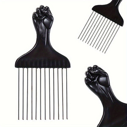 Afro Twist Hair Comb Twist Wave Barber Tool Twist Brush Curl Comb Twist Hair Sponge Twist Wave Curl Brush Comb Twist Hair Coils Comb for Natural Hair Perm comb set, sponge shaped comb, steel needle insertion comb, curling glo