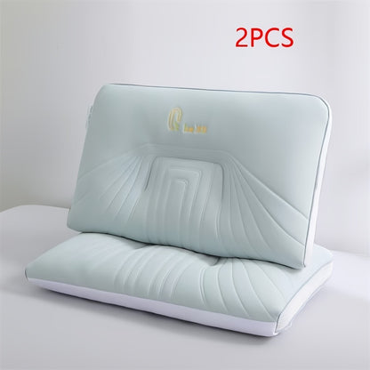 2pcs 3D cooling soft neck pillow, suitable for family living rooms, bedrooms, dormitories, hotels, travel, holiday gifts